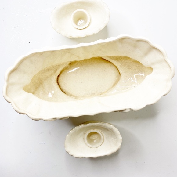 VTG Dove Pigeon Console Planter Candlestick Set Altar Decor Witchy - Picture 9 of 10